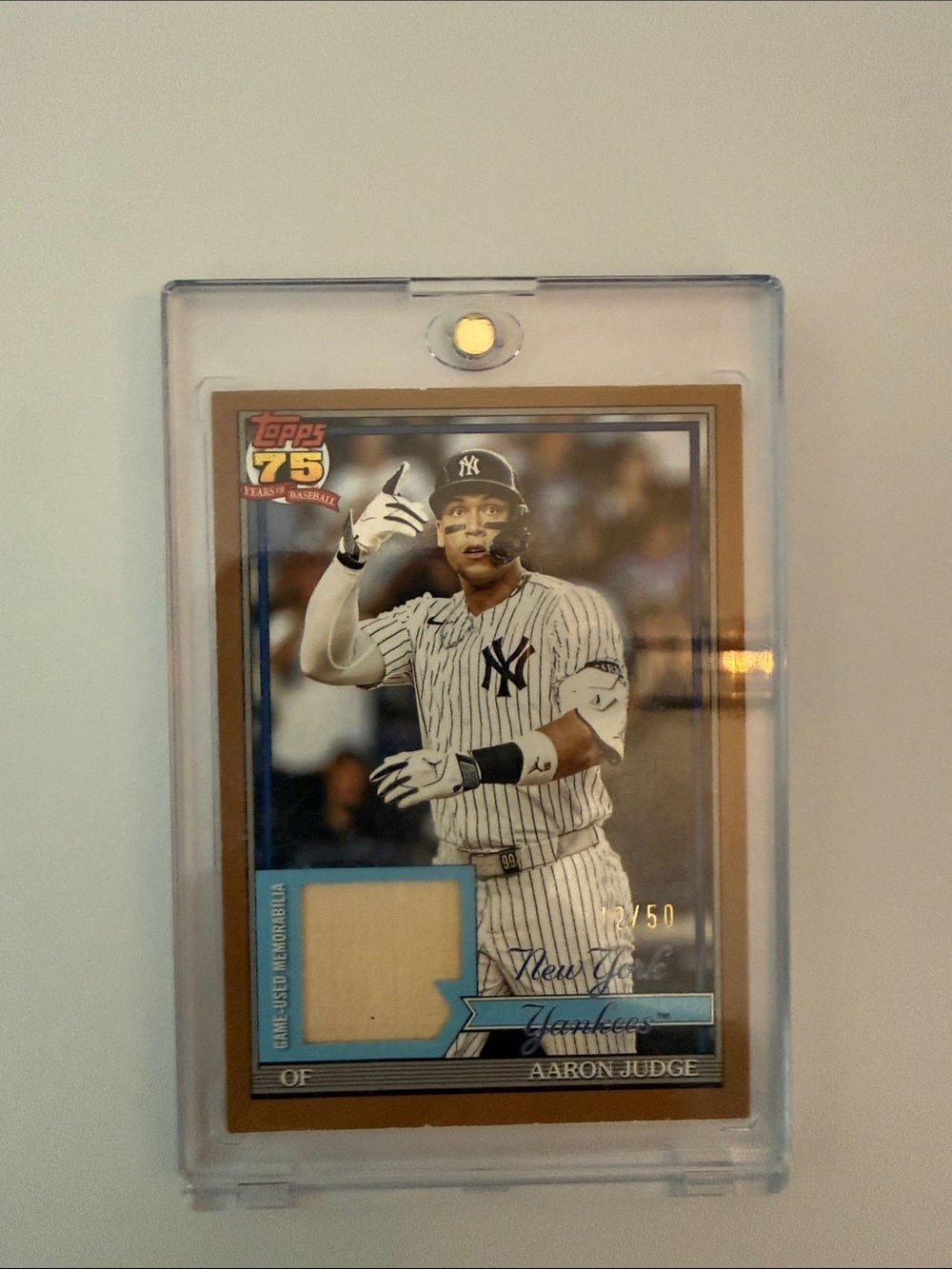Aaron Judge 12/50 Patch Card